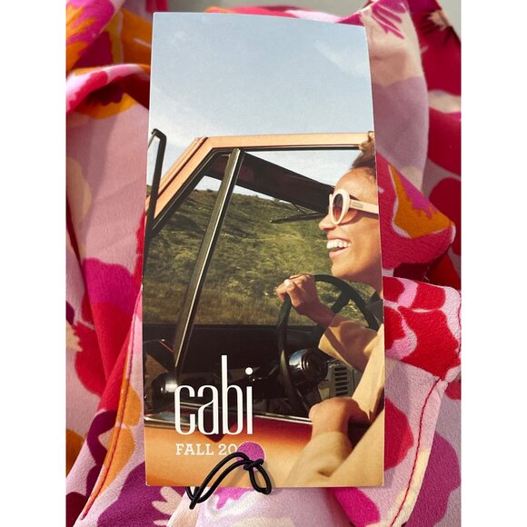 Cabi Footloose Camisole Size XS Floral Print Ruffled Double Layer Bohemian NEW - Picture 8 of 9